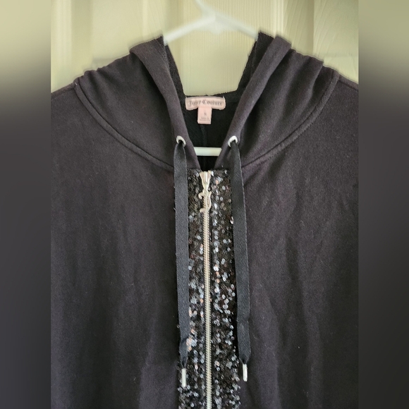 Juicy Couture Sequin Shimmer Zip Up Hoodie Size Small - Picture 3 of 8